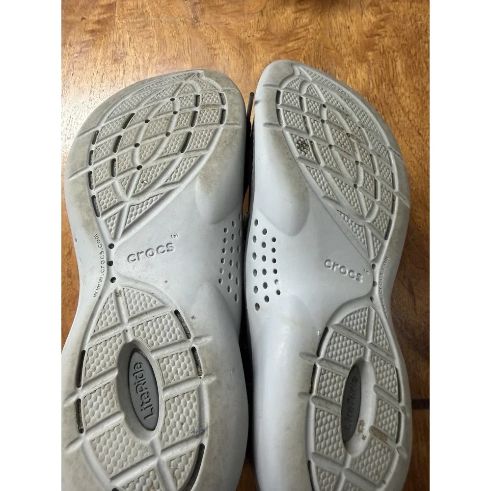 Crocs LiteRide 360 Pacer Athletic Sneakers Women's Black Lace-Up Shoes Size 7